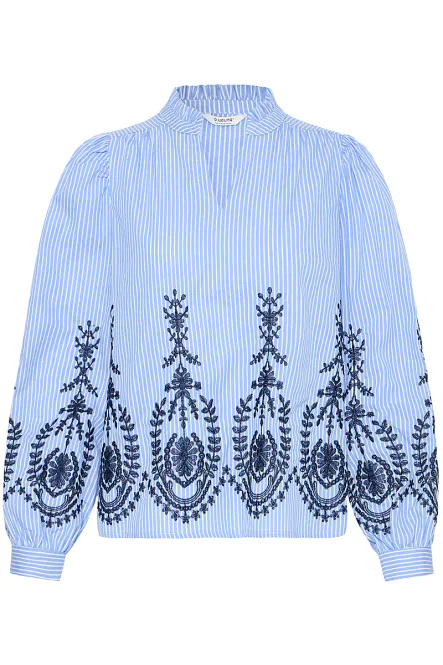 Hovedbilde B.YOUNG - Faust Vneck Blouse Light Blue Mix