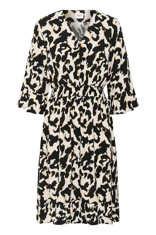 SAINT TROPEZ - Marca Kjole Orchid Painted Leopard