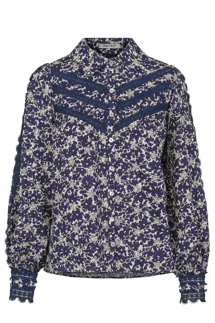 Hovedbilde HAUST - Flower Blouse Navy