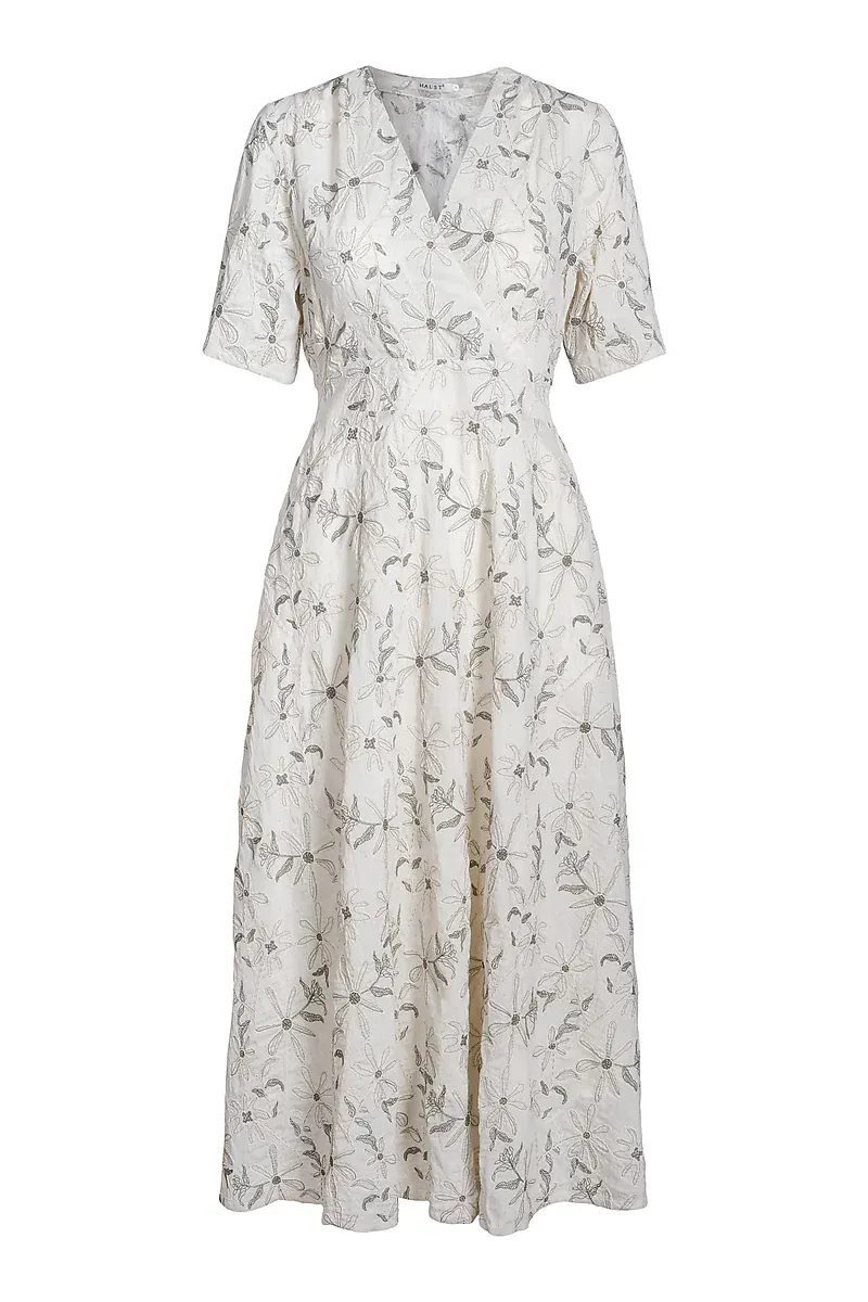 HAUST - Embroidery Dress Green