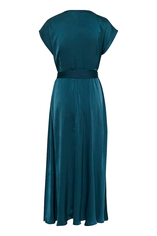 CREAM - Noretta Dress Petrol Blue