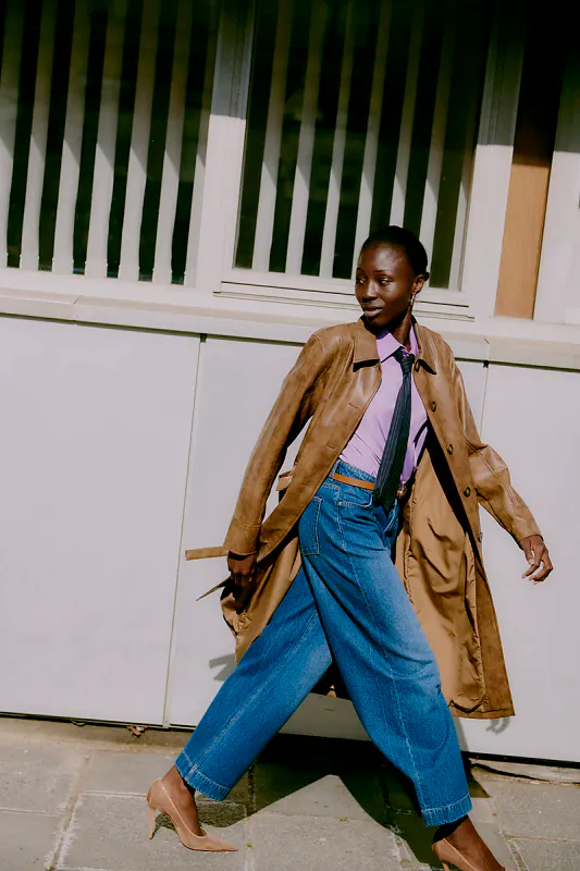 B.YOUNG - Komma Wide Pocket Jeans Mid Blue Denim