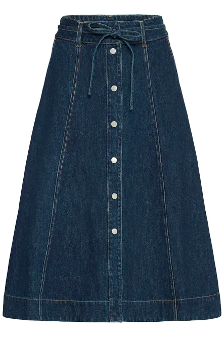 Hovedbilde B.YOUNG - Lukan Skirt Dark Blue Denim