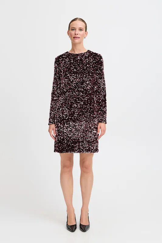 B YOUNG - Paljettkjole Bow Rose Sequin Mix