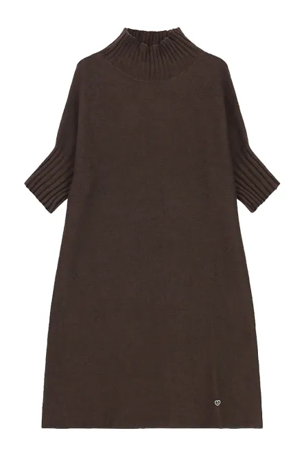 Hovedbilde PLEASE - Turtleneck Dress Cioccolato